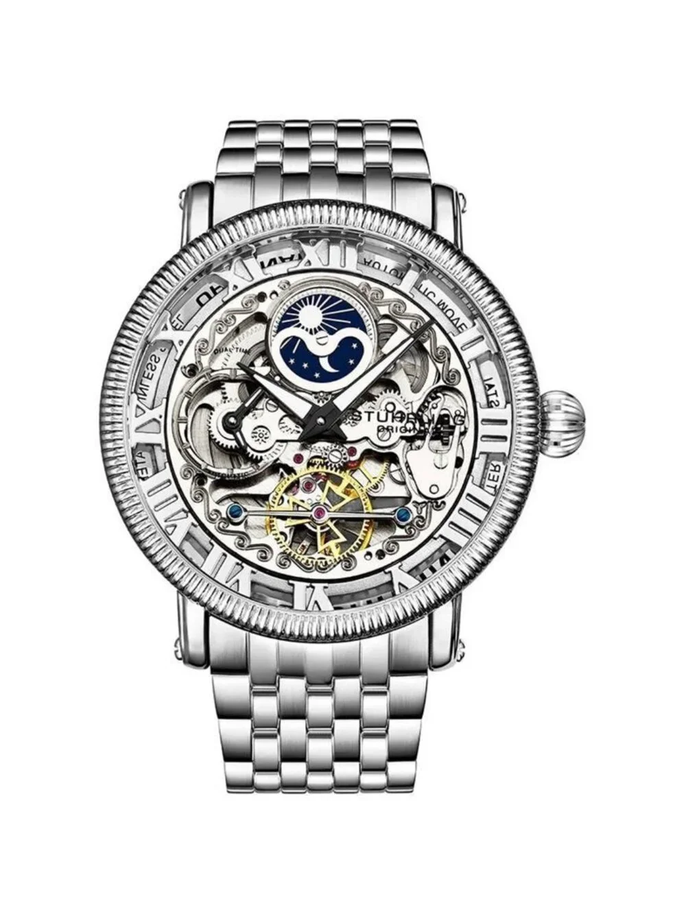 NWT Stuhrling Original Legacy Automatic Silver Dial Men's Watch